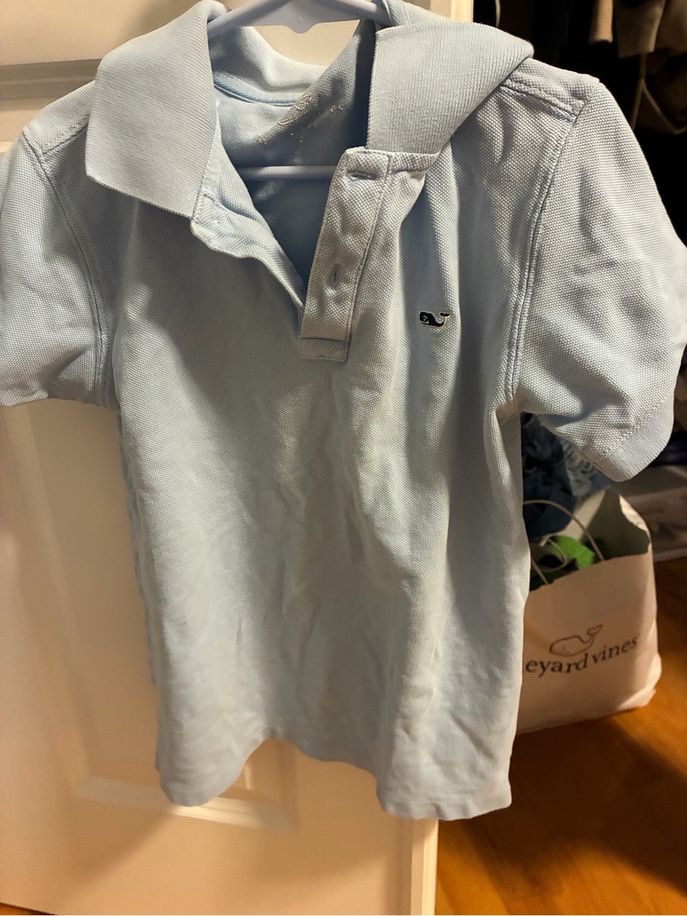 Vineyard Vines Boys' Light Blue Polo Shirt